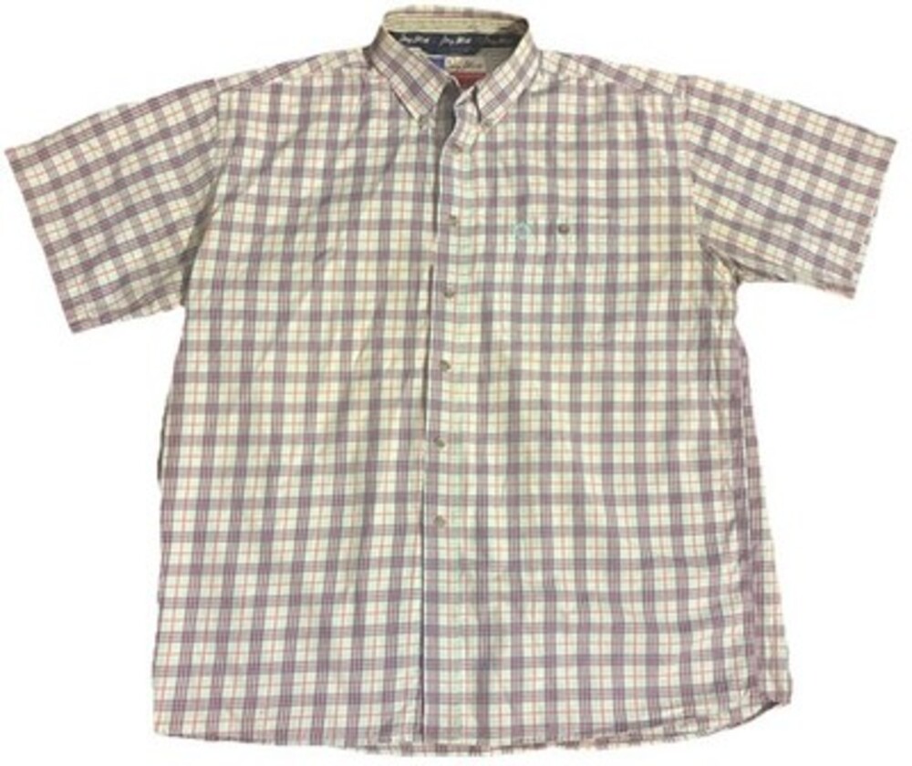 Wrangler George Strait Cowboy Cut Shirt XL Plaid Western Short Sleeve Button Up